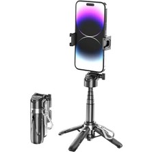 Trendexa P15 Mini Bluetooth Kumandalı Selfie Çubuğu ve Tripod, 360° Dönebilen