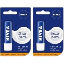 Trendexa Original Care Dudak Bakım Kremi, 24 Saat Nem, Shea Yağı ve Doğal Yağlar Ile, 4,8 G, 2 Adet