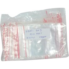 Trendexa Kilitli Naylon Torba Poşet 7x9 cm Şeffaf 100 Adet 1 Paket