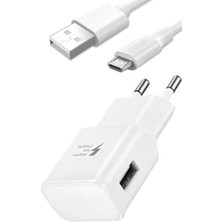 Trendexa Galaxy Tab 3 Lite SMT110 T113 T116 ile Uyumlu 15W 3.1A Micro USB Hızlı Şarj Aleti, Beyaz
