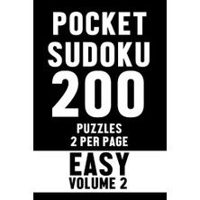 Trendexa Pocket Sudoku Easy 2: Travel-Friendly Compact Pocket Size Puzzle Book; Only 4 x 6 Inches, 200 Easy Puzzles, For Adults Or For Kids