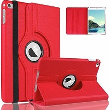 Trendexa Apple iPad Air Için 360 Derece Döner Standlı Kırmızı Deri Kılıf