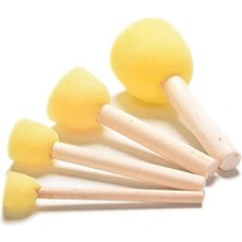 Trendexa Ahşap Saplı Sarı Sünger Set