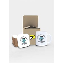 Trendexa Need More Coffee Zombi Tasarımlı Baskılı Kupa Bardak Seti