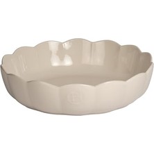 Trendexa Madeleine Fırın Kabı Yuvarlak 27 cm Ekru/clay