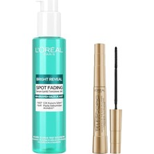 Trendexa Bright Reveal Temizleme Jeli 150 ml ve Siyah Telescopic Maskara Seti