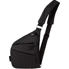 Trendexa Çanta; Çapraz Askılı, Göğüs Çanta, Slim Çanta, Unisex Siyah Kumaş Bel Çanta, Çapraz Askılı Çanta, Göğüs Seyahet Günlük Bodybag Ince Sling Çanta