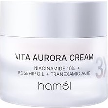 Trendexa 3x Vita Aurora Cream %10 Niacinamide Koyu Leke Karşıtı Cilt Tonu Eşitleyici Krem Kore 50 ml