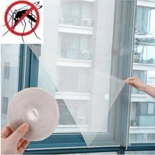 Trendexa 75X125 cm Pencere Sinekliği Tül Sineklik Cam Kapı Kara Sinek Koruyucu Yapışkanlı Cırtlı Pratik Sinek