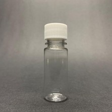 Trendexa 10 Adet 15 cc Plastik Şişe, Beyaz Kapaklı, 15 ml