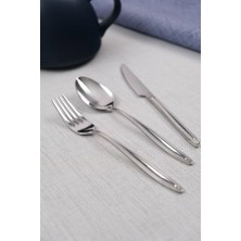 Trendexa Sare Yemek Çatal Kaşık Bıçak Takımı, 18 Parça, 6 Kişilik