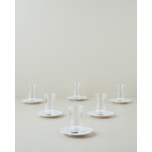 English Home Florvia Bone Porselen 12 Parça 6 Kişilik Çay Seti 170 ml Beyaz