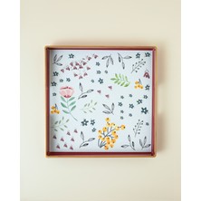 English Home Nostalgic Country Tepsi 35,5X35,5 cm Bordo