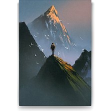 Trendexa Dağın Zirvesi Manzaralı Duvar Tablosu 60X90 cm