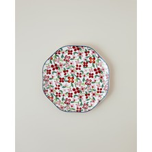 English Home Country Bloom New Bone Pasta Tabağı 20 cm Kırmızı-Pembe