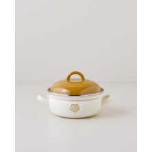 English Home Nostalgic Serenity Emaye Mini Tencere 16 cm Hardal
