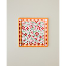 English Home Country Bloom Seramik Bardak Altlığı 11 cm Pembe