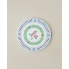 English Home Botanical Romance Seramik Bardak Altlığı 11 cm Mavi