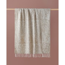 English Home Boho Flowers Koltuk Şalı 130X170 cm Bej