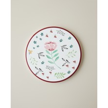 English Home Rustic Florals Seramik Nihale 16 cm Pembe - Yeşil