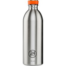 24 Bottles 24BOTTLES Urban Bottle Brushed Steel Paslanmaz Çelik Su Şişesi 1000 ml Gümüş