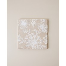 English Home Beige Blossom 20'li Kağıt Peçete 33X33 cm Bej