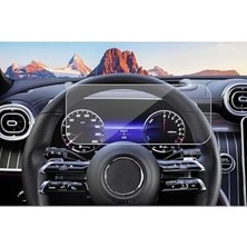 Trendexa Mercedes C Serisi ile Uyumlu C200 / C180 / Cle/glc / W206 2022-2026 Model 12.3 Inç Direksiyon Arkası Gösterge 9h Nano Ekran Koruyucu