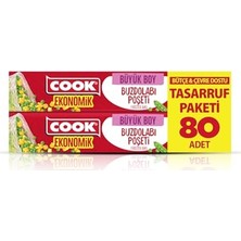 Trendexa Ekonomik Büyük Buzdolabı Poşeti 30 x 42 Cm, 80 Yaprak, Şeffaf