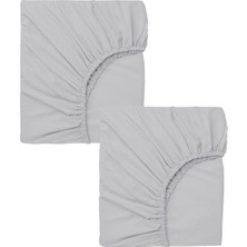 Trendexa 2 Adet 40 x 80 + 10 cm Anne Yanı Lastikli Penye Kumaş Bebek Çarşafı