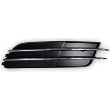 Trendexa Ön Tampon Sağ Krom Çıtalı Sis Farı Kapağı 4G0807682F Audi A6 ile Uyumlu 2012-2014