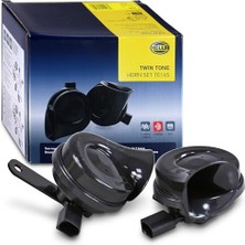 Trendexa Korna TE26 Set - 12V - 110DB(A) - 400Hz-500Hz - Yüksek Ses/düşük Ses - Elektrikli - Ece Onaylı - Gövde Rengi: Siyah - Miktar: 2 Fanfare