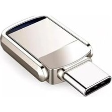 Trendexa 64GB Type-C USB Flash Bellek Mini 3.1 USB Bellek Metal Dual Otg 64 GB Type-C Iphone 15 Pro Max S24 Ultra Otg
