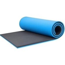 Trendexa Spor Minderi Pilates Minderi ve Yoga Matı; 8 Mm, Mavi-Siyah
