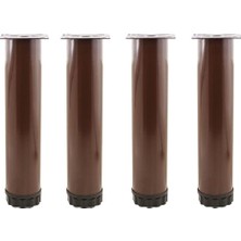 Trendexa Metal 20 cm 4 Adet Ayarlanabilir Mobilya Kanepe Baza Koltuk Destek Yükseltici Kahve Ayağı Ayakları