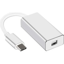 Trendexa Type-C To Mini Displayport Adaptör, 4K UHD 60Hz, Alüminyum Gövdeli, Type-C Dönüştürücü Kablo