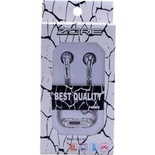 Trendexa GX-7703 Stereo Mp3 Mikrofonlu, Kumandalı, 3.5 mm Girişli Kulak Içi Kulaklık, 5 Renk Seçeneği, Beyaz