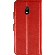 Svoria Store   Redmi A8 Trend S Plus Kapaklı Kılıf - Kırmızı