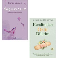 İndigo Kitap Kendimden Özür Dilerim,  Değişiyorum Miraç Çağrı Aktaş,  Caner Yaman 2 Kitap Set Karton Kapak