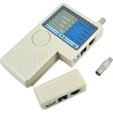 Trendexa Kaliteli Kablo Test Cihazı USB+BNC+RJ45+RJ11 Remote Cable Tester