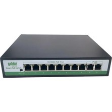 Gabble GAB-P82MM 10/100M 8 Port Poe+ 2X100M Uplink, 96W. Print Poe Switch