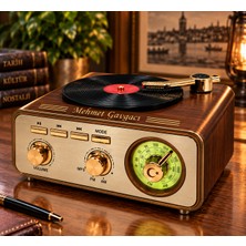 Tuba Kendin Tasarla Nostaljik Radyo Kişiye Özel Tasarım Gramafon