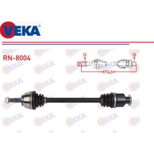 Veka Komple Aks Sağ Clio 2 Symbol 1 Kangoo 1-2 97-08 1,2 1,4 1,6 1,5dci 1,9d Abs'siz 714,5 Mm. 7700110482 Rn-8004