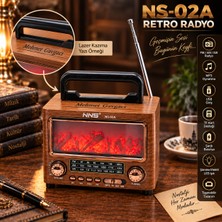 Tuba Kendin Tasarla Nostaljik Radyo Kişiye Özel Tasarım Şömine Görünümlü