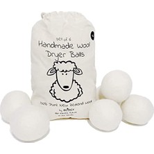 Trendexa Yün Kurutucu Topları Organik Xl 6'lı Paket; Çamaşırhaneler Için Tekrar Kullanılabilir Doğal Kumaş Yumuşatıcı, Kurutma Çarşafları Alternatif, Yeni Zelanda Yünü, Kuruma Süresini Hızlandırır, Enerji