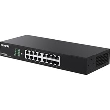 Trendexa TEG1016D 16 Port 10/100/1000 Mbps Gigabit Rack-Mount Switch Metal Kasa