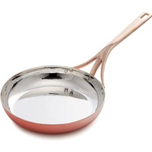 Soy Türkiye Soy 30 cm Gümüş Kaplama Bakır Kızartma Tavası (NT30G)