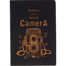 Trendexa Scrikss Tekstil Kapak Çizgili Defter B5 Sarı