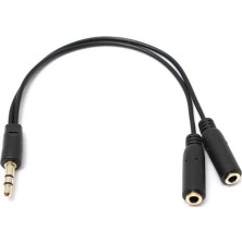 Trendexa 3.5 mm Erkek ve 2 Stereo Dişi Kulaklık Çoklayıcı Aux Kablo 194