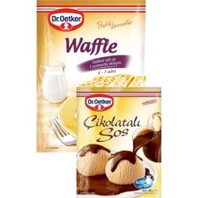 Dr. Oetker Waffle Toz Karışımı + Çikolatalı Sos Toz Karışımı 1'er Paket