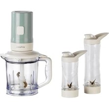 Trendexa 700 W Kişisel Blender ve Doğrayıcı, 1,2 L Titanyum Bıçaklı Hazne, Bakır Ac Motor, Mint Yeşil